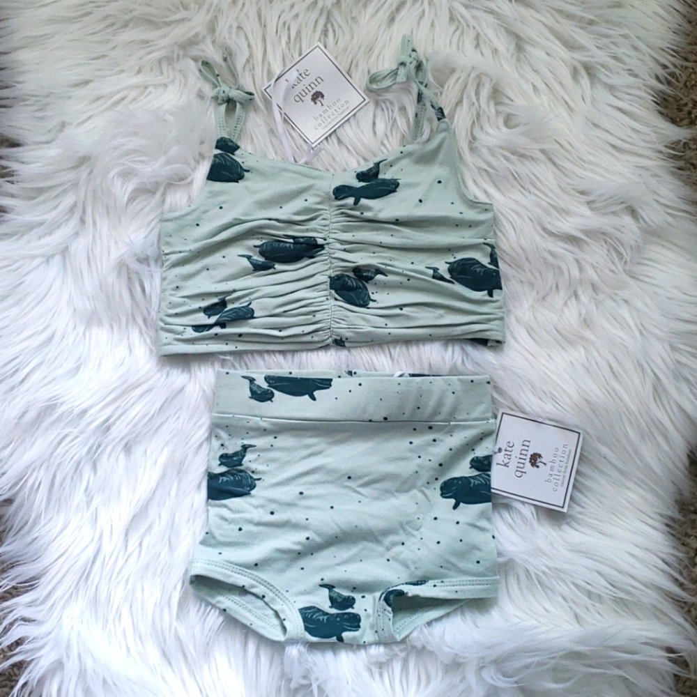 Kate quinn 6-18 months Beluga sun suit NWT